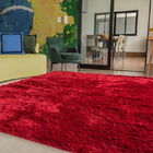 Tapete Copa Peludo 240x200 Vermelho Casen