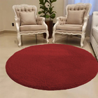 Tapete Cozinha Redondo Grande  2,00 X 2,00 Vermelho Casen