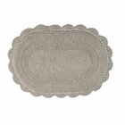 Tapete Crochê Dupla Face Oval Para Banheiro 50x80cm - Kacyuma