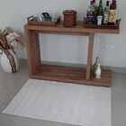 Tapete De Algodão Para Sala/quarto- 0,60 X 0,90 - Cor Cru Bai