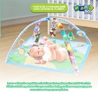 Tapete De Atividades Bebê Com Luz Musical Florest Maxi Baby
