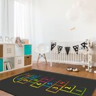 Tapete De Atividades Infantil Amarelinha Colorida Único