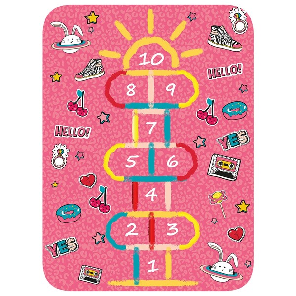 Tapete De Atividades Infantil Amarelinha - Tapetes Júnior