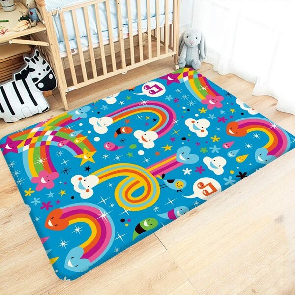 Tapete de Atividades Infantil Arco-Íris Baby