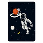 Tapete De Atividades Infantil Astronauta Jogando Basquete  Ún