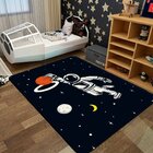 Tapete De Atividades Infantil Astronauta Jogando Basquete  Ún