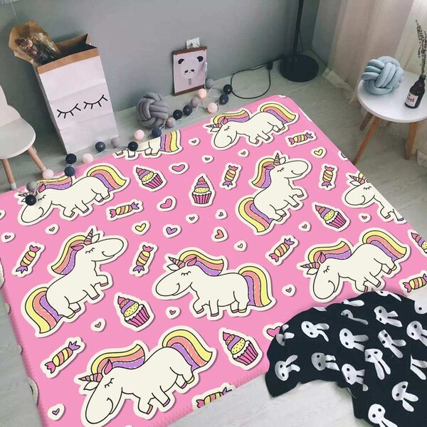 Tapete de Atividades Infantil Unicornios
