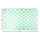 Tapete de Banheiro 1 peça Retangular Plástico Verde Stamplas