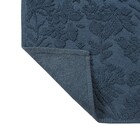 Tapete de Banheiro Algodão Retangular Azul 1 Peça 50x80cm Charm Sensea