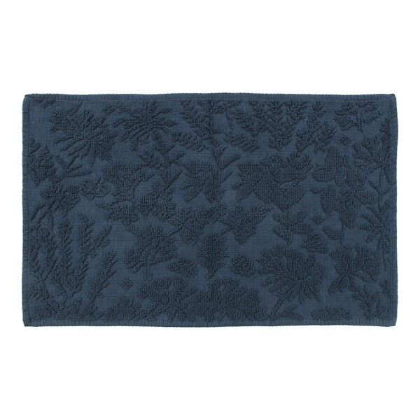 Tapete de Banheiro Algodão Retangular Azul 1 Peça 50x80cm Charm Sensea