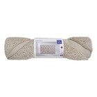 Tapete de Banheiro Algodão Retangular Bege 1 Peça 50x90cm Gatsby Sensea