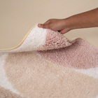 Tapete de Banheiro Antiderrapante de Microfibra  Retangular Multicolorido 50x80cm Arcos Oikos