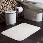 Tapete de Banheiro Antiderrapante Safira Bege 40x60cm Lucatex