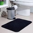 Tapete de Banheiro Antiderrapante Safira Preto 40x60cm Lucatex