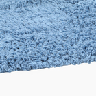Tapete de Banheiro Milano Tecido Azul 40x60cm Sensea