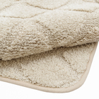 Tapete de Banheiro Bege Antiderrapante Tecido 45x120cm Soft Plus KomLog