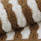 Tapete de Banheiro Antiderrapante Listrado Tecido Caramelo 40x60cm Lucatex