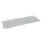 Tapete de Banheiro Cinza Antiderrapante Tecido 45x120cm Soft Plus KomLog