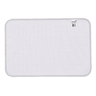 Tapete de Banheiro Cinza Antiderrapante Tecido 40x60cm Soft Color KomLog