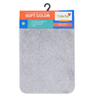 Tapete de Banheiro Cinza Antiderrapante Tecido 40x60cm Soft Color KomLog