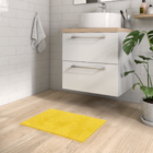 Tapete de Banheiro Easy Amarelo 40x60 Sensea