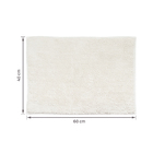 Tapete de Banheiro Easy Branco 40x60cm Sensea
