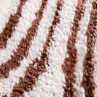 Tapete de Banheiro em Microfibra Retangular Bege 1 Peça Oikos