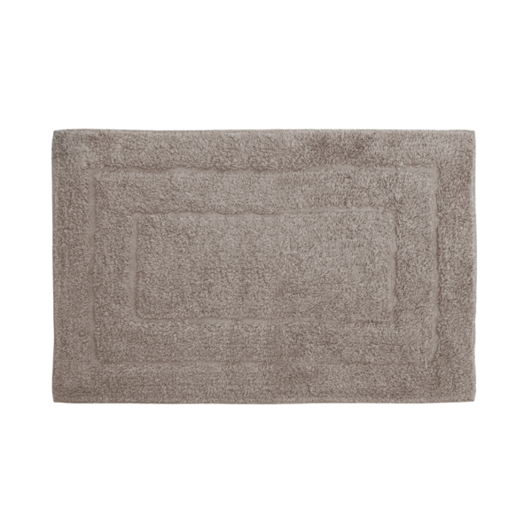 Tapete de Banheiro Happy Algodão Retangular Bege 3 Peças 40x60cm Kapazi