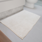 Tapete de Banheiro Joy Poliéster Retangular Branco 3 Peças 50x70cm Kapazi