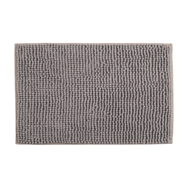 Tapete de Banheiro Joy Poliéster Retangular Cinza 3 Peças 50x70cm Kapazi