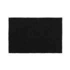 Tapete de Banheiro Joy Poliéster Retangular Preto 3 Peças 40x60cm Kapazi