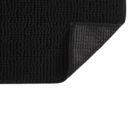 Tapete de Banheiro Joy Poliéster Retangular Preto 3 Peças 50x70cm Kapazi