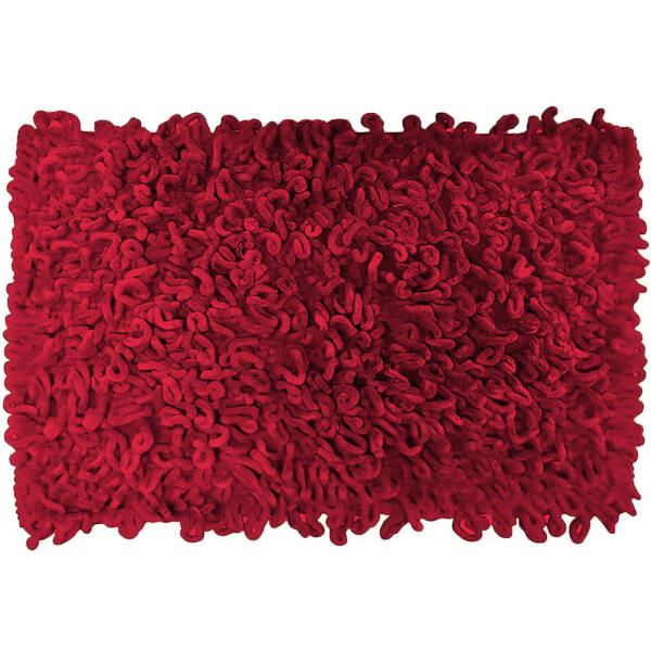 Tapete De Banheiro - Loop - 60cm X 40cm - Vermelho - Niazitex