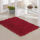 Tapete De Banheiro - Loop - 60cm X 40cm - Vermelho - Niazitex