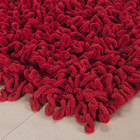 Tapete De Banheiro - Loop - 60cm X 40cm - Vermelho - Niazitex