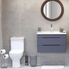 Tapete de Banheiro Marfim Antiderrapante Tecido 40x60cm Soft Color KomLog