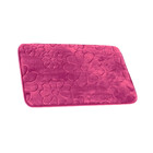 Tapete De Banheiro - Margarida - 60cm X 40cm - Vinho - Blanco