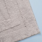 Tapete de Banheiro Microfibra Retangular Cinza 1 peça Oikos