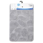 Tapete de Banheiro Pebbles Grafite 50x80 Sensea
