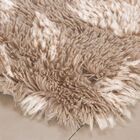 Tapete De Banheiro - Pelúcia - Congo - 60cm X 40cm - Bege - N