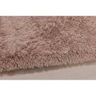 Tapete De Banheiro - Pelúcia - Congo - 60cm X 40cm - Bege - N