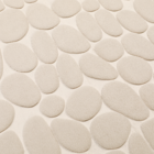 Tapete de Banheiro Poliéster Retangular Bege 1 Peça Coccon Trench Sensea