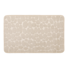 Tapete de Banheiro Poliéster Retangular Bege 1 Peça Coccon Trench Sensea