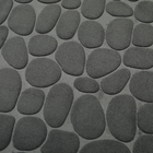 Tapete de Banheiro Poliéster Retangular Cinza 1 Peça Coccon Paris Sensea