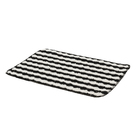 Tapete de Banheiro Antiderrapante Listrado Tecido Preto 40x60cm Lucatex