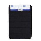 Tapete de Banheiro Antiderrapante Cocoon Poliéster Preto 40x60cm Sensea
