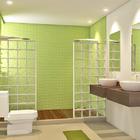 Tapete de Banheiro Tecido Retangular Verde 1 peça