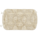 Tapete de Box Antiderrapante Felpudo Plástico Bege 34x57cm Astra