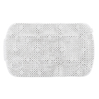 Tapete de Box Antiderrapante Felpudo Plástico Branco 34x57cm Astra