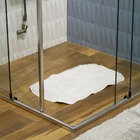 Tapete de Box Antiderrapante Felpudo Plástico Branco 34x57cm Astra